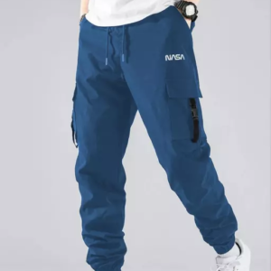 Joggers Park Men's Solid Jogger Pants Blue Track Pants