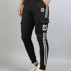 Men's Lycra Stretchable Cargo Style Joggers Track Pant